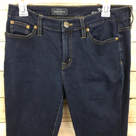 J. Crew Toothpick Dark Wash Jeans - Picture 5 of 10